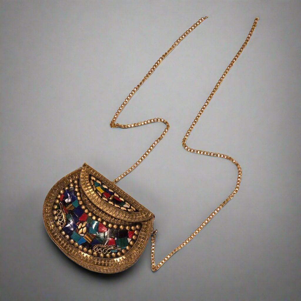 Handmade Vintage Handmade Metal Purse - Small