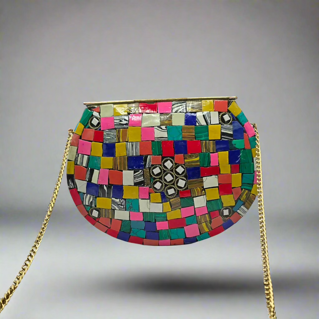 Hand Crafted Vintage Handmade Metal Purse - Large