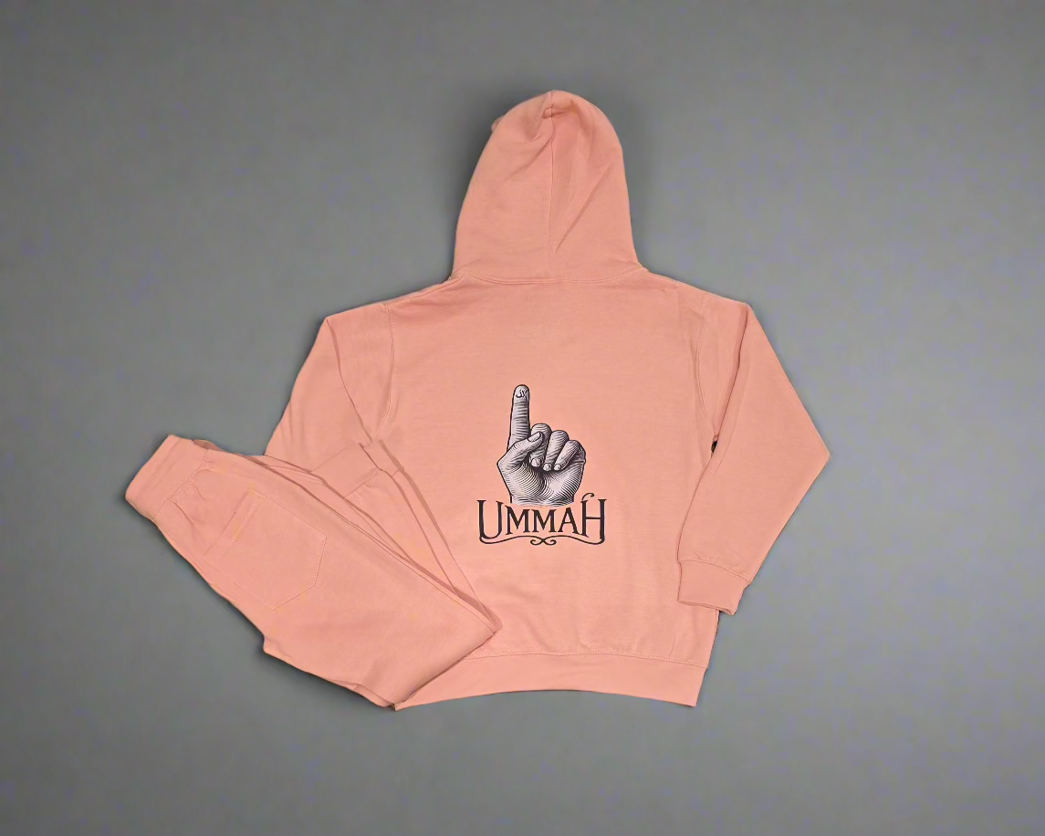 1 Ummah 1 God Hoodie with Sweatpants