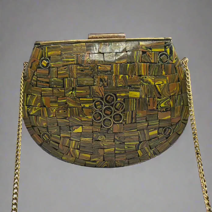 Hand Crafted Vintage Handmade Metal Purse - Large