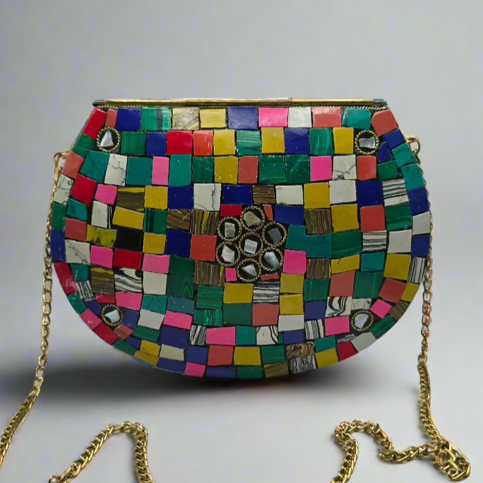 Hand Crafted Vintage Handmade Metal Purse - Large