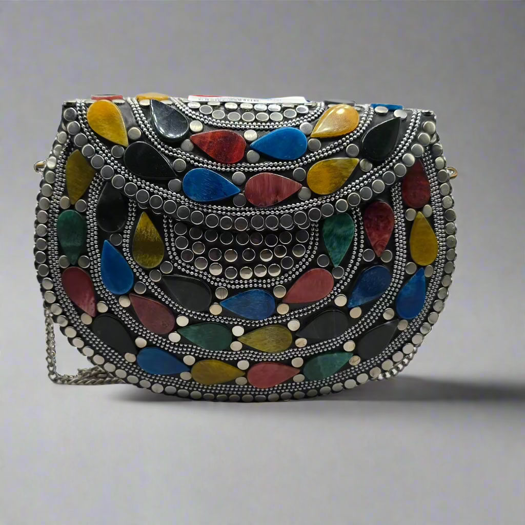 Hand Crafted Vintage Handmade Metal Purse - Large