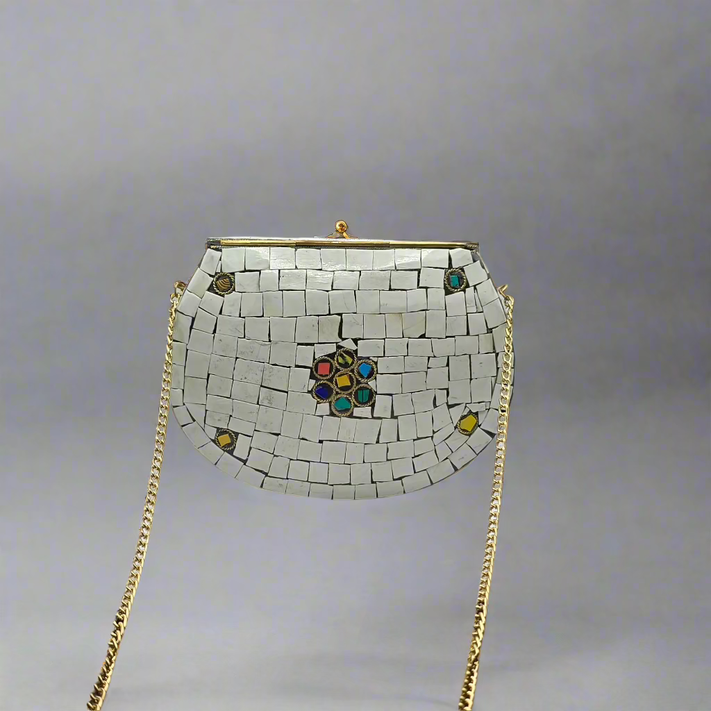 Hand Crafted Vintage Handmade Metal Purse - Large