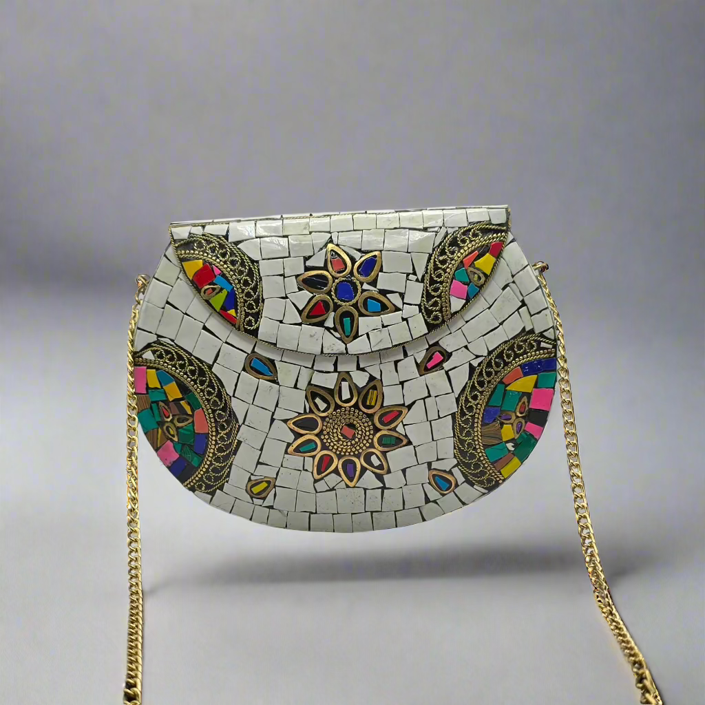 Hand Crafted Vintage Handmade Metal Purse - Large